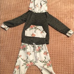 Toddler hooded two piece set. Size 3t